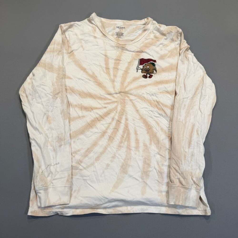 Arizona Jean Co Long Sleeve T-Shirt Size L Taco Time Tie Dye